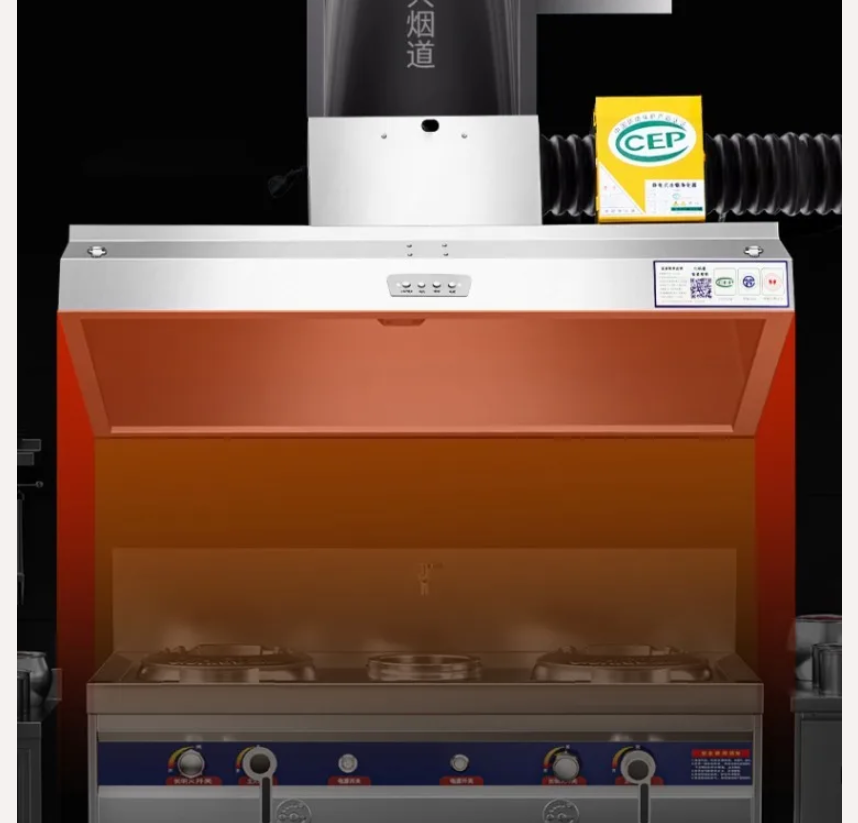 Commercial Kitchen Vent Hood - Hotte de cuisine commerciale 220V, ventilateur