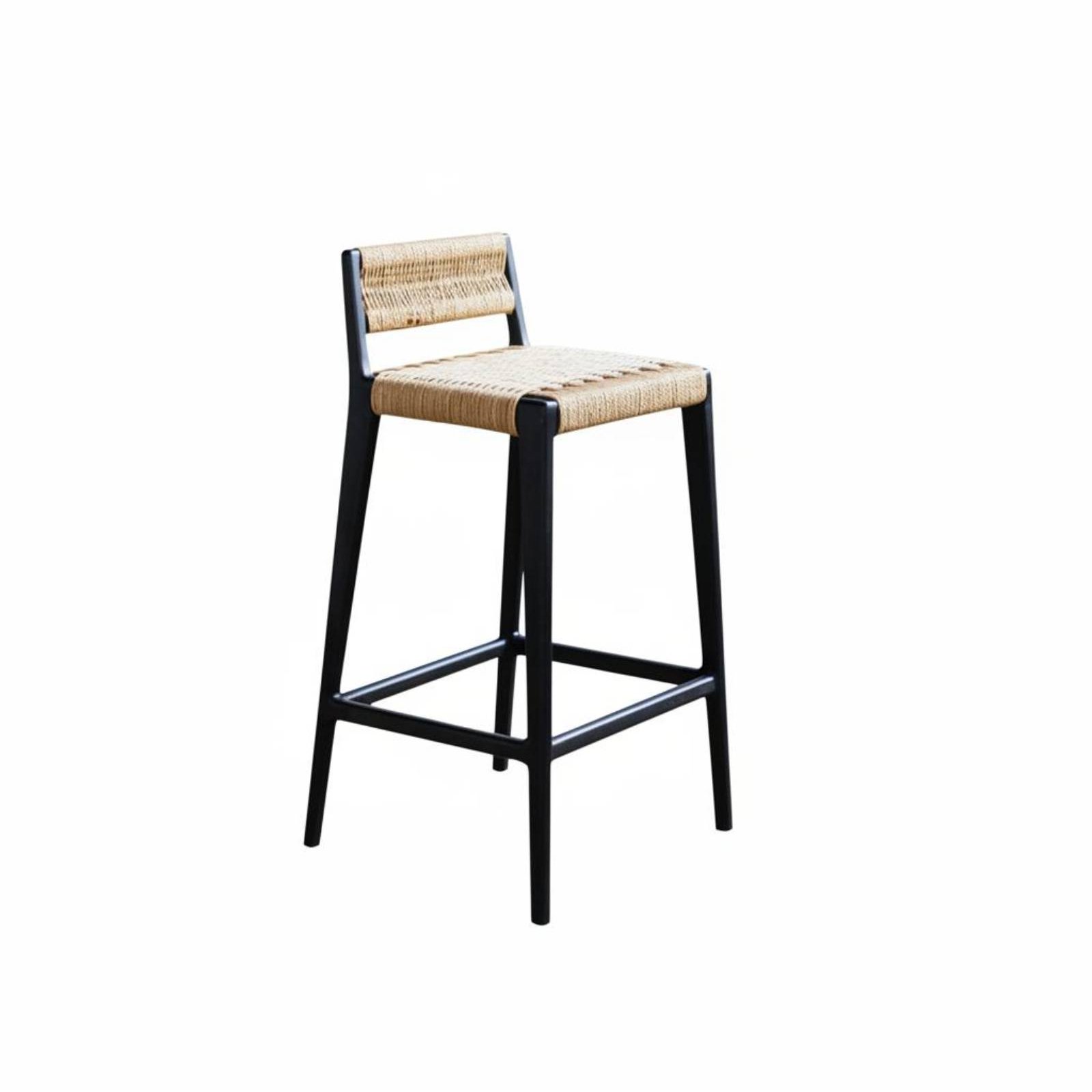 Commercial Kitchen And Bar - Tabouret haut en corde tressée avec