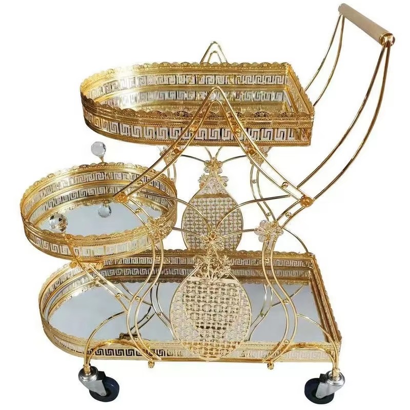 Commercial Kitchen And Bar - Chariot de service moderne en fer