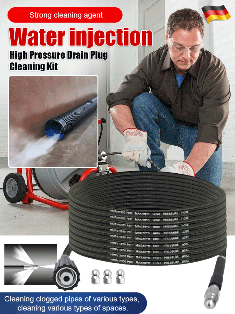 Commercial Kitchen Supplies - Nettoyeur haute pression, outil de débouchage