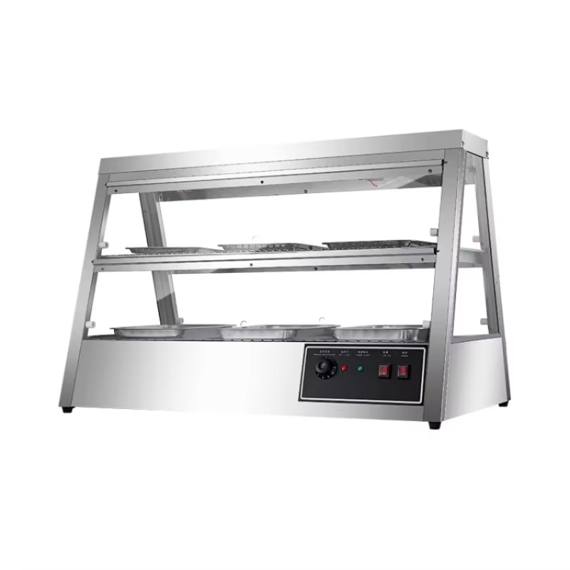 Commercial Kitchen Cabinet - Vitrine chauffante électrique commerciale en acier