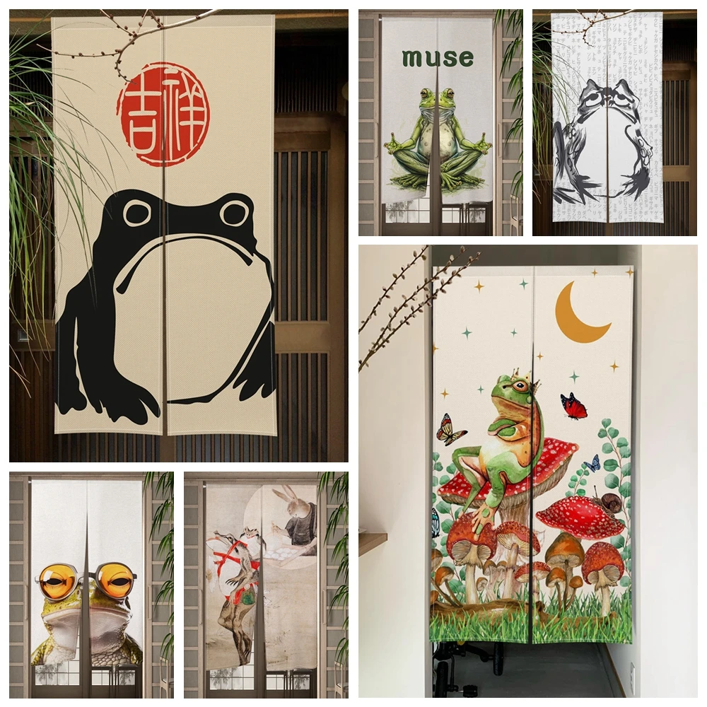 Commercial Kitchen Canopy - Rideau de porte japonais grenouille, animaux