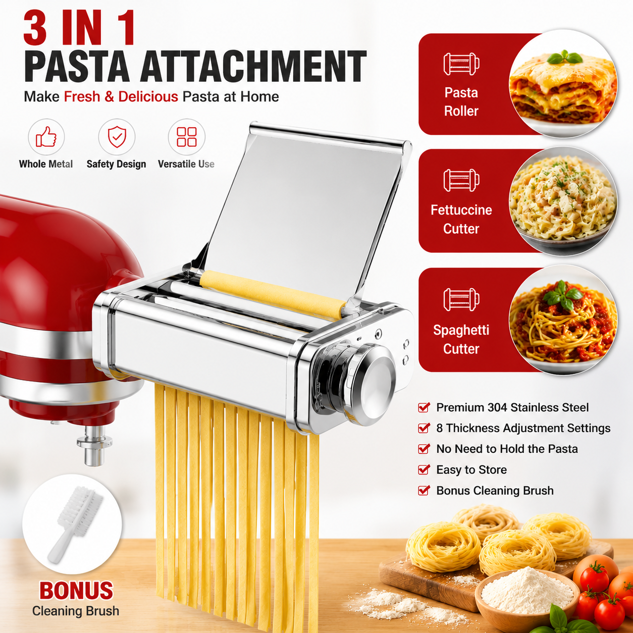 Commercial Kitchen Supplies - Gvode 3 en 1 accessoire de