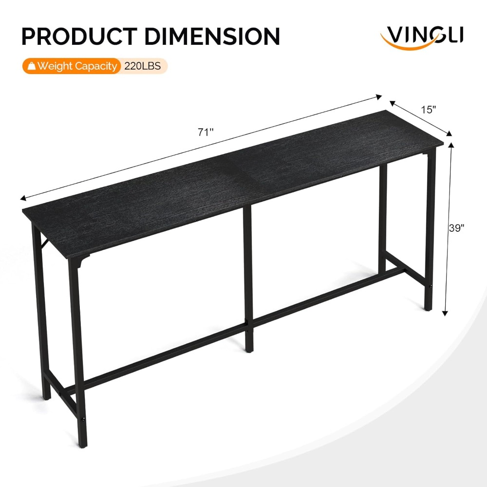 Table de bar haute de 71 pouce - Commercial Kitchen And Bar avis et prix