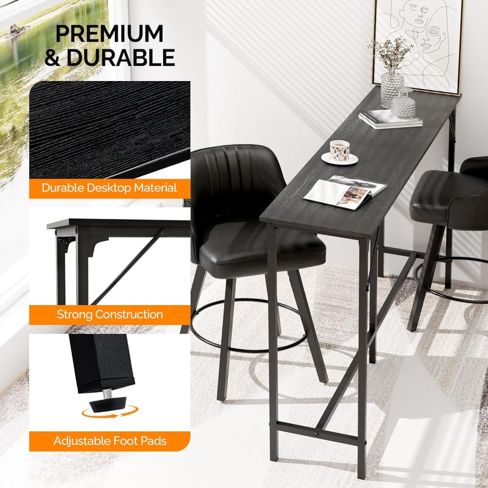 Table de bar haute de 71 pouce - Commercial Kitchen And Bar avis et prix