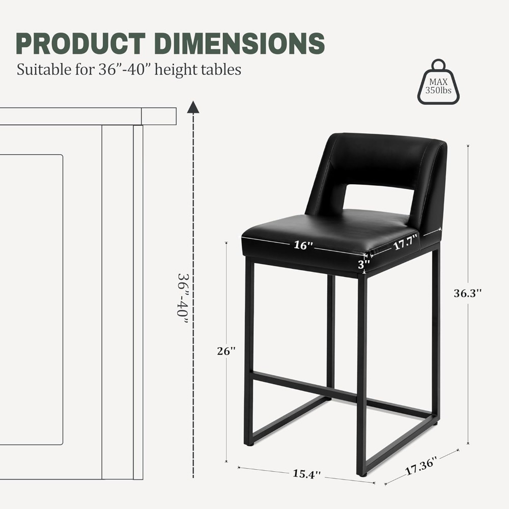 nouveaux tabourets de bar noir - Commercial Kitchen And Bar avis et prix