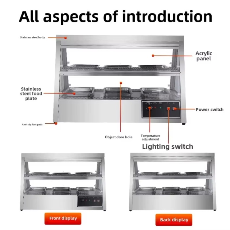 Vitrine chauffante électrique  - Commercial Kitchen Cabinet avis et prix